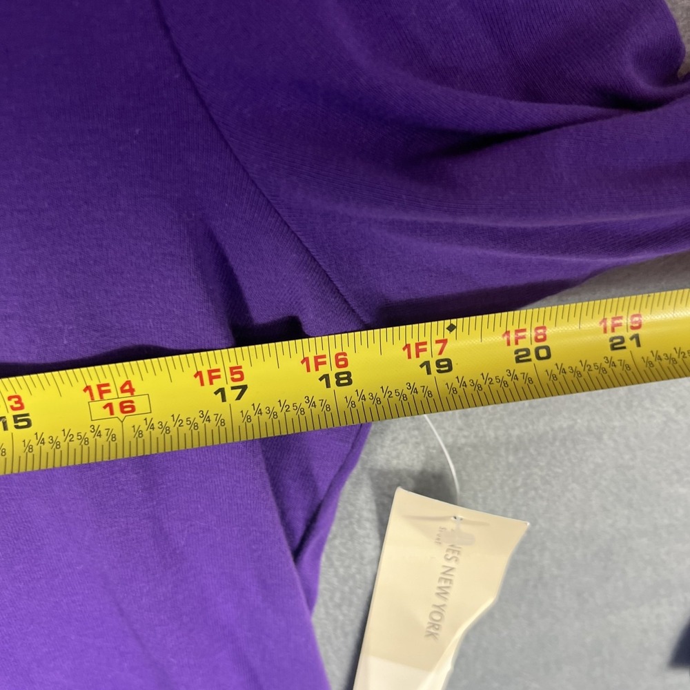 Jones New York Sport Women's Purple Long Sleeve Cotton T-Shirt Top Size L New - Picture 6 of 7